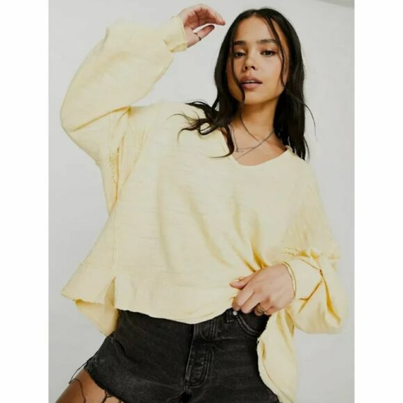 Free People Tops - Free People We the Free Vega Long Sleeve Pullover Top